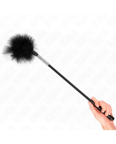 KINK PLUMAS PARA COSQUILLAS CON MANGO DE DIAMANTES DE IMITACION 50 CM