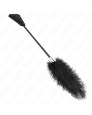 KINK PLUMAS DE AVESTRUZ PARA COSQUILLAS CON PALETA DE ENCAJE 56 CM