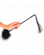 KINK LATIGO DE SILICONA CON PLUMAS PARA COSQUILLAS 47 CM