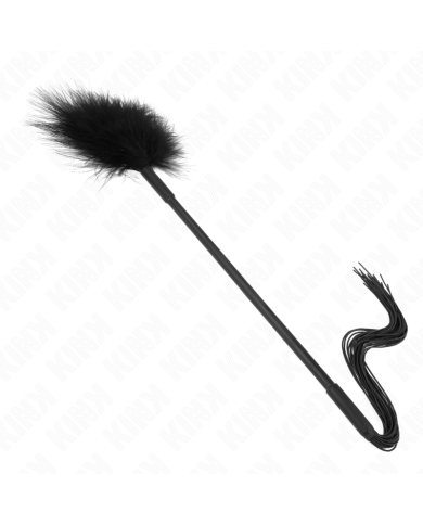 KINK LATIGO DE SILICONA CON PLUMAS PARA COSQUILLAS 47 CM