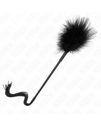 KINK LATIGO DE SILICONA CON PLUMAS PARA COSQUILLAS 47 CM