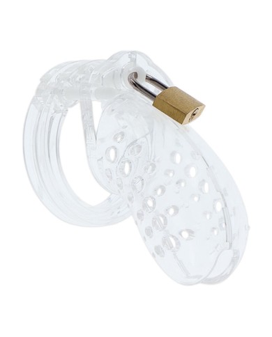 HIDDEN DESIRE EXTREME JAULA DE CASTIDAD ACRILICA AJUSTABLE TRANSPARENTE