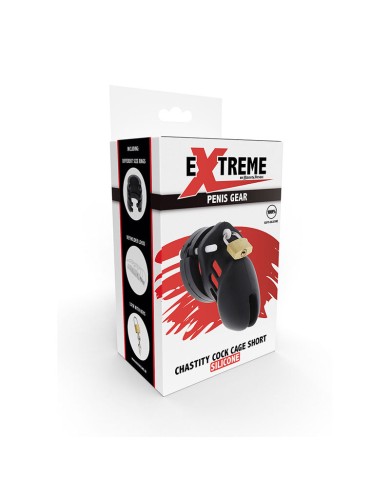 HIDDEN DESIRE EXTREME JAULA DE CASTIDAD SILICONA TALLA S NEGRO