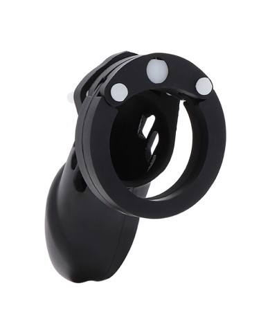 HIDDEN DESIRE EXTREME JAULA DE CASTIDAD SILICONA TALLA L NEGRO