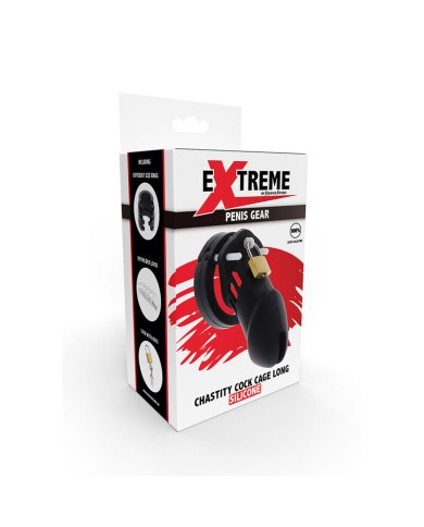 HIDDEN DESIRE EXTREME JAULA DE CASTIDAD SILICONA TALLA L NEGRO