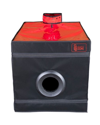 SECRET DOME KINK CLUB LA NICHE CABINA NEGRO ROJO