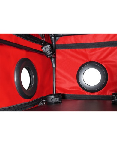 SECRET DOME KINK CLUB LA NICHE CABINA NEGRO ROJO