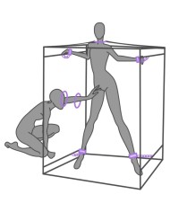 SECRET DOME KINK CLUB CABINA SCANDALE MORADO