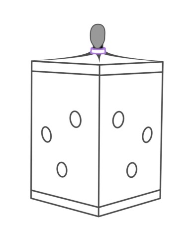 SECRET DOME KINK CLUB CABINA SCANDALE MORADO