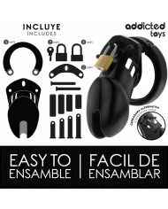 ADDICTED TOYS LOCKED OBSIDIAN HOLD JAULA PARA PENE TALLA M