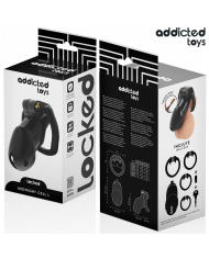 ADDICTED TOYS LOCKED MINDNIGHT CELL JAULA PARA PENE TALLA L