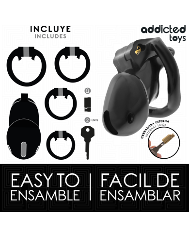ADDICTED TOYS LOCKED MINDNIGHT CELL JAULA PARA PENE TALLA S