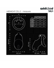ADDICTED TOYS LOCKED MINDNIGHT CELL JAULA PARA PENE TALLA S