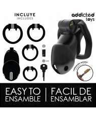 ADDICTED TOYS LOCKED MINDNIGHT CELL JAULA PARA PENE TALLA M