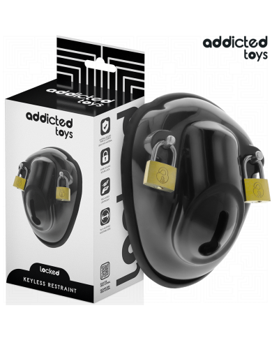 ADDICTED TOYS LOCKED KEYLESS RESTRAINT JAULA PARA PENE 115 CM