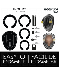 ADDICTED TOYS LOCKED KEYLESS RESTRAINT JAULA PARA PENE 115 CM