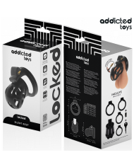 ADDICTED TOYS LOCKED SILENT KEEP JAULA PARA PENE 75 CM