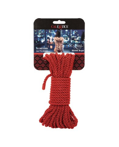CALEXOTICS SCANDAL CUERDA BDSM ROJA 10 M