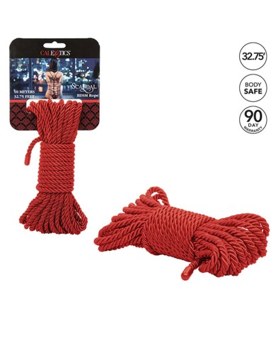 CALEXOTICS SCANDAL CUERDA BDSM ROJA 10 M