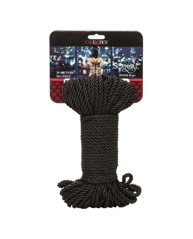 CALEXOTICS SCANDAL CUERDA BDSM NEGRA 30 M