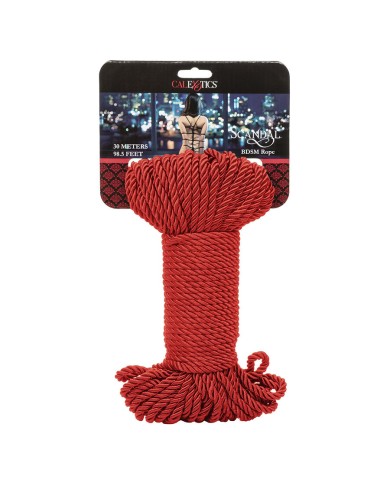 CALEXOTICS SCANDAL CUERDA BDSM ROJA 30 M