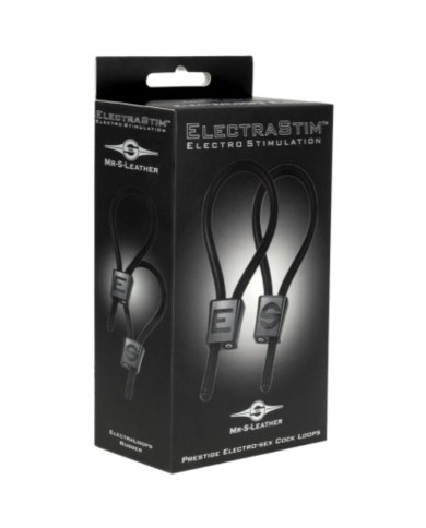ELECTRASTIM PRESTIGE ELECTRA LOOPS ANILLOS DE PENE AJUSTABLES NEGRO