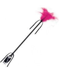 SECRETPLAY FUSTA PLUMA NEGRO Y FUCSIA