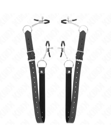 KINK PINZAS PARA CLITORIS 4 ENGANCHES AJUSTABLE 34 48 CM