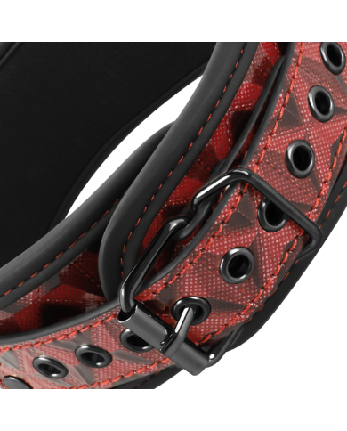 BEGME RED EDITION COLLAR CON CADENAS Y PINZAS PEZONES CON FORRO DE NEOPRENO