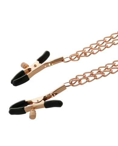 COQUETTE CHIC DESIRE FANTASY PINZAS METALICAS PEZONES CON CADENA