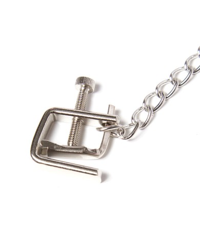 OHMAMA FETISH PINZAS METALICAS TORNILLO CON CADENA