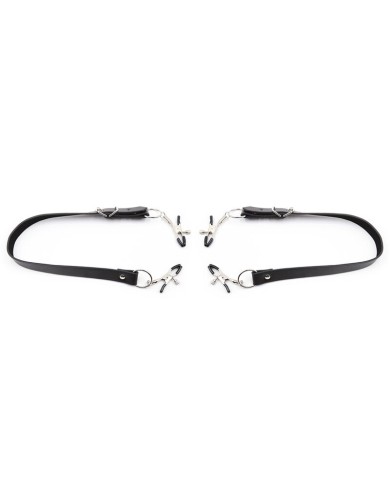 OHMAMA FETISH PINZAS CLITORIS CON CORREAS PIERNAS