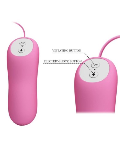 PRETTY LOVE PINZAS CON VIBRACION Y ELETROSHOCK ROSA