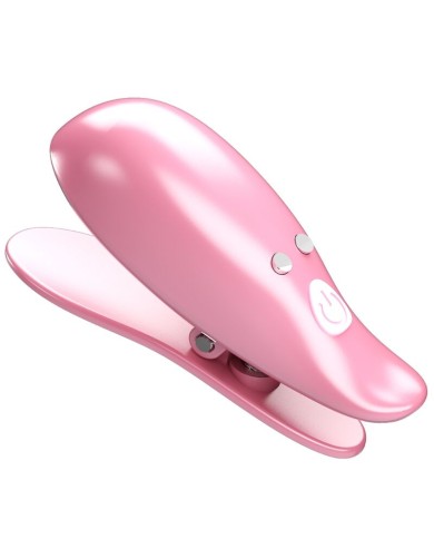 PRETTY LOVE LEAF PINZAS VIBRATORIAS PARA PEZONES ROSA