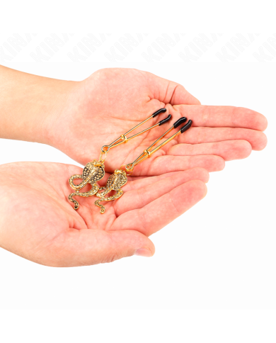 KINK PINZAS PARA PEZONES CON COLGANTE DE COBRA 6 CM