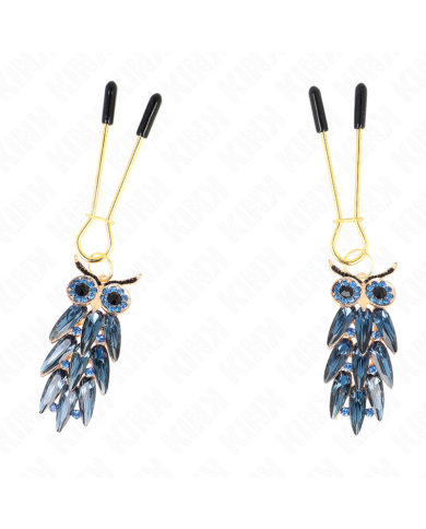 KINK PINZAS PARA PEZONES CON COLGANTE DE BUHO 6 CM