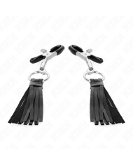KINK PINZAS PARA PEZONES CON BORLAS DE POLIPIEL 6 CM