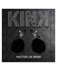 KINK PINZAS PARA PEZONES CON POMPON NEGRO 6 CM