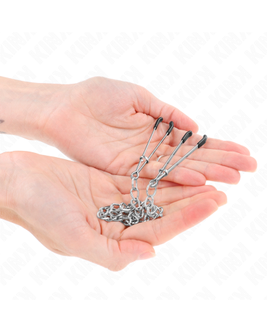 KINK PINZAS PARA PEZONES FINA CON CADENA GRUESA 30 CM