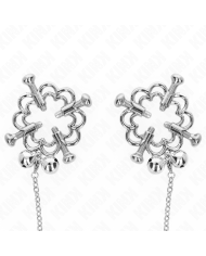 KINK PINZAS PARA PEZONES FLOR METALICA CON CADENA