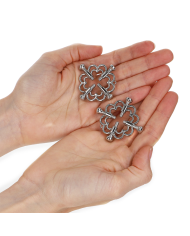KINK PINZAS PARA PEZONES FLOR METALICA