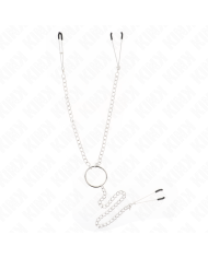 KINK PINZAS PARA PEZONES Y CLITORIS CON CADENA 30 CM MODELO 1