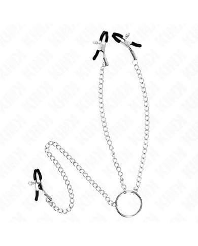 KINK PINZAS PARA PEZONES Y CLITORIS CON CADENA 30 CM MODELO 2