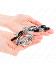 KINK PINZAS PARA PEZONES Y CLITORIS CON CADENA 30 CM MODELO 2