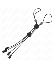 KINK PINZAS PARA PEZONES DETALLE NEGRO CON ELASTICO NEGRO