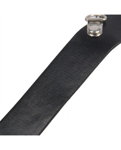 SUBBLIME 953720 PINZAS PARA EL PECHO CON CORREA DE CUERO BONDAGE NEGRO TALLA UNICA