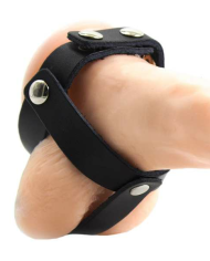 OHMAMA FETISH FUNDA CUERO DE CASTIDAD PARA TESTICULOS
