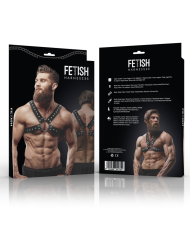 FETISH SUBMISSIVE ATTITUDE ARNES ECOPIEL PECHO CRUZADO CON TACHUELAS HOMBRE