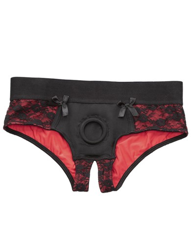 CALEXOTICS SCANDAL SET DE BRAGUITAS SIN ENTREPIERNAS CON DIDLO TALLA S M