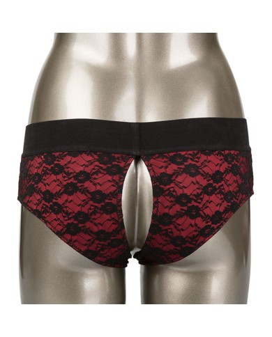 CALEXOTICS SCANDAL SET DE BRAGUITAS SIN ENTREPIERNAS CON DIDLO TALLA S M